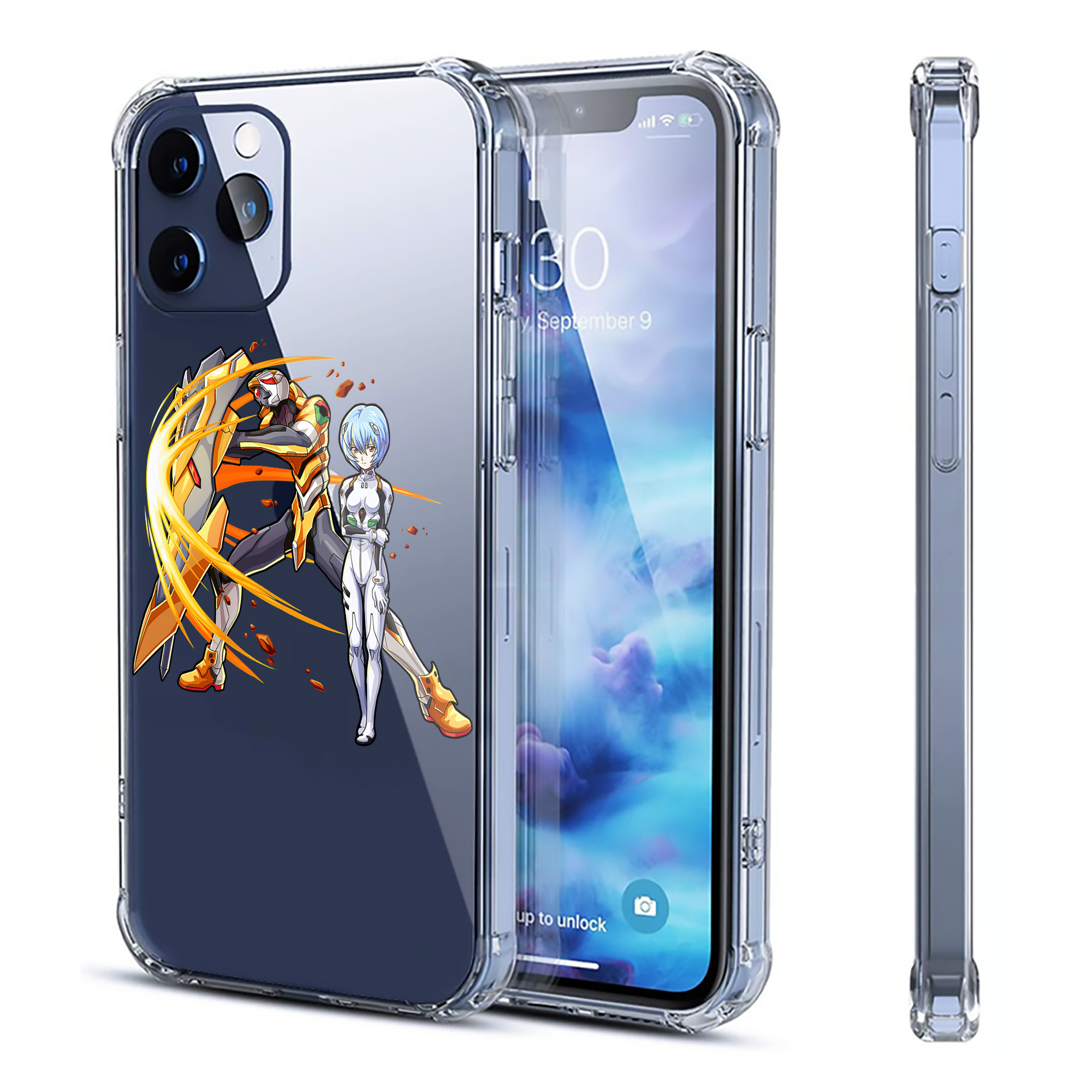 （画像用） EVA 新世紀エヴァンゲリオン 【iPhone 12シリーズ対応】透明スマホケース（クリアソフトケース）